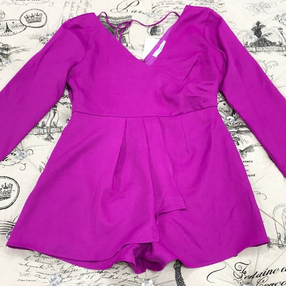 🎁 ONE ONE SIX Multi Drape Romper - Picture 4 of 8